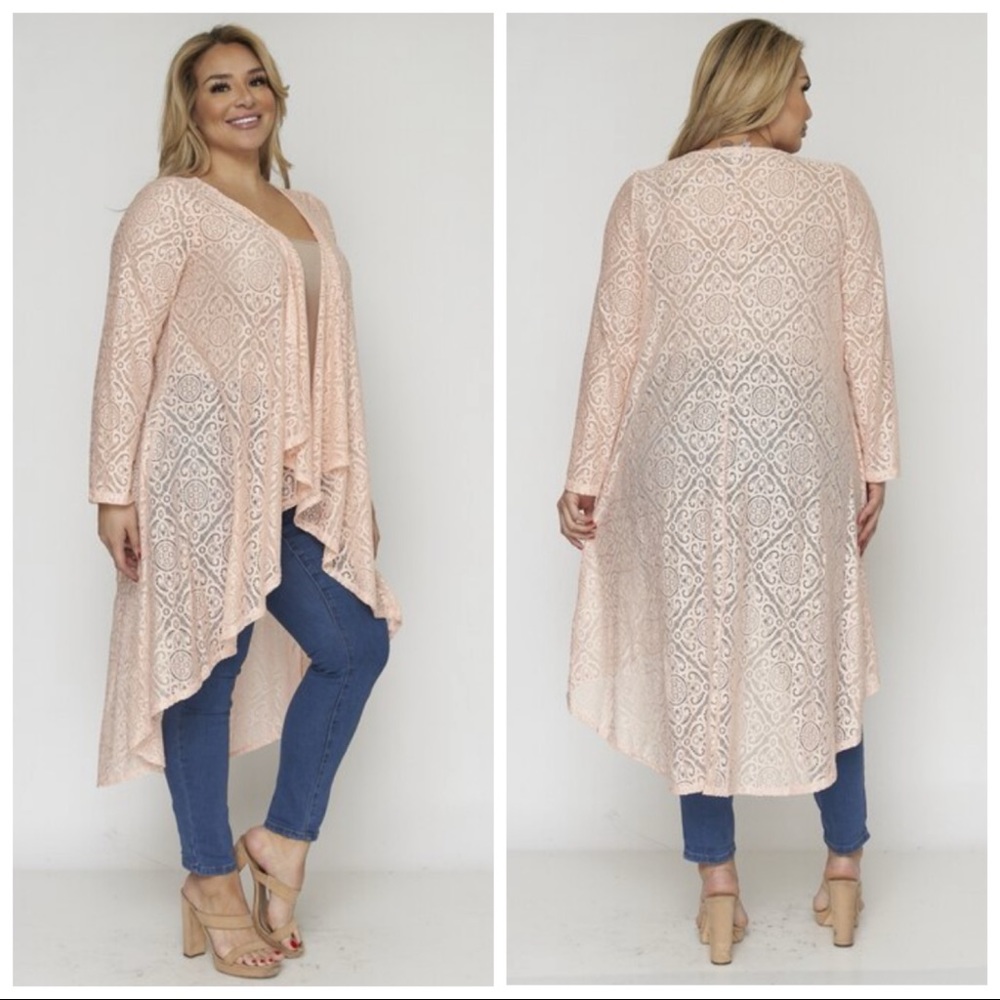 NEW Dusty Rose Lace Cardigan